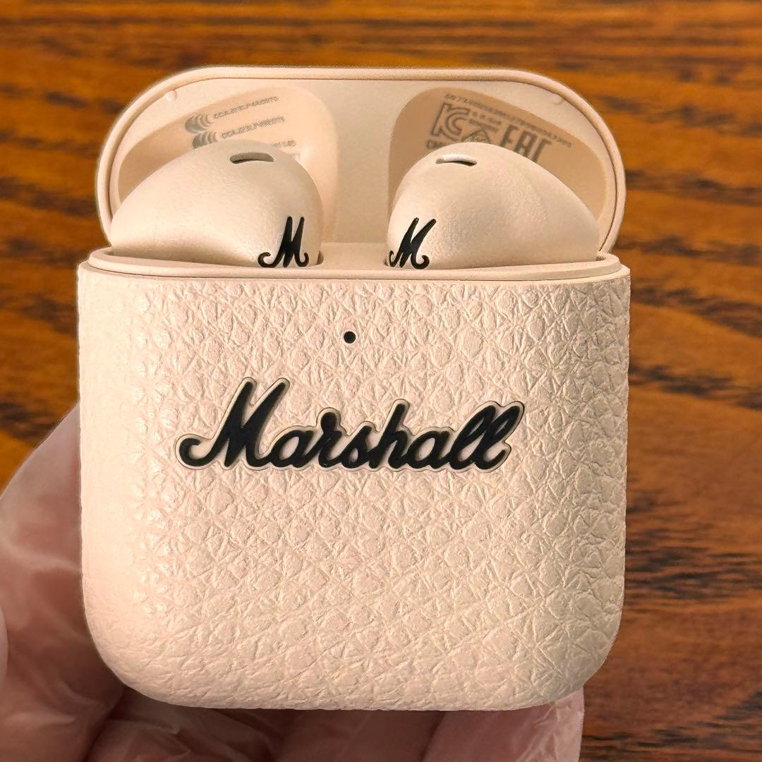 【Marshall MINOR IV】ワイヤレスイヤホン（クリーム）