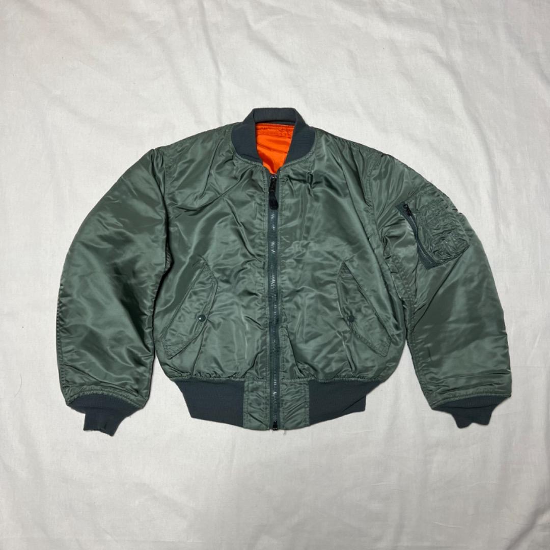 90’s ALPHA MA-1 フライトジャケット　USA製 当時物　短丈