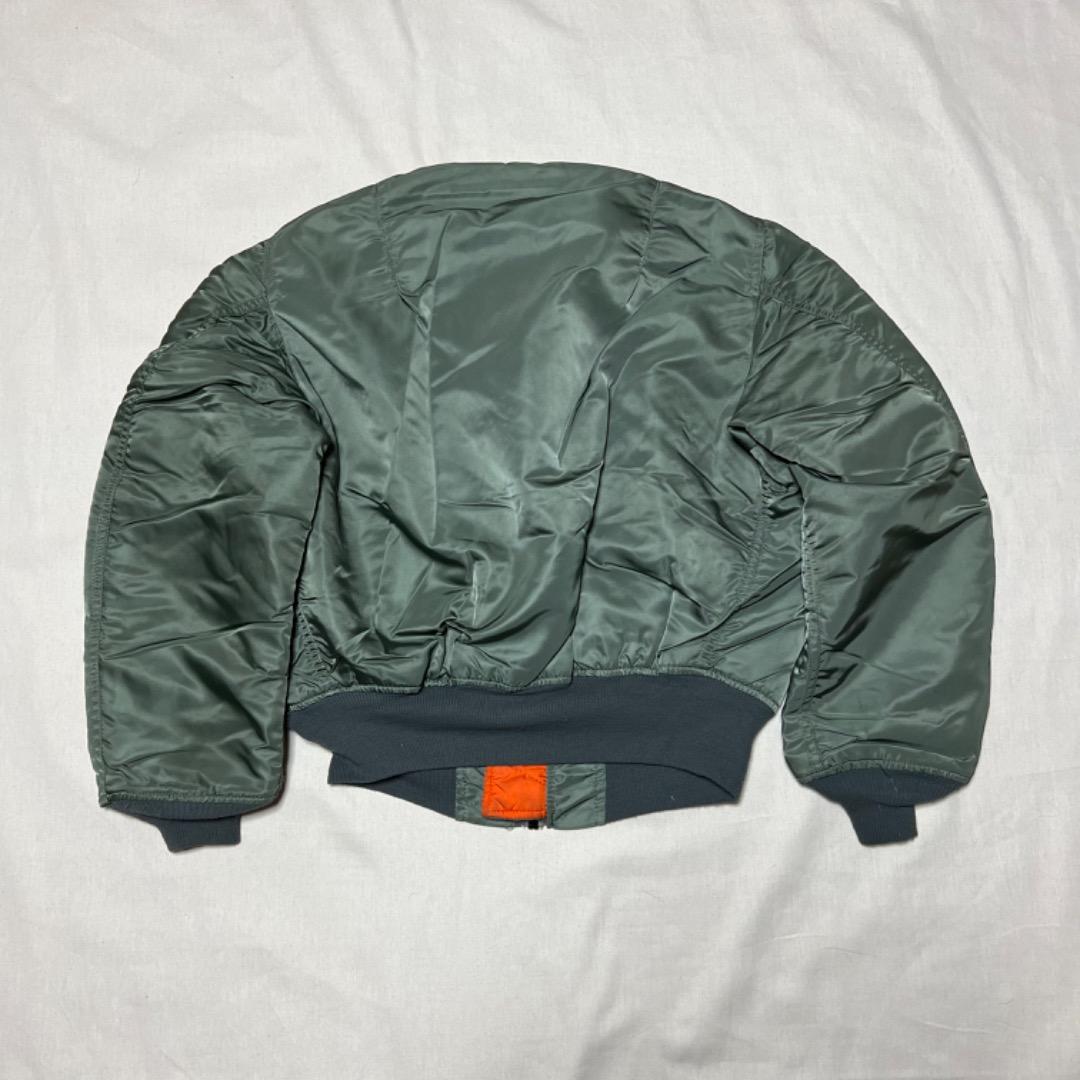 90’s ALPHA MA-1 フライトジャケット　USA製 当時物　短丈