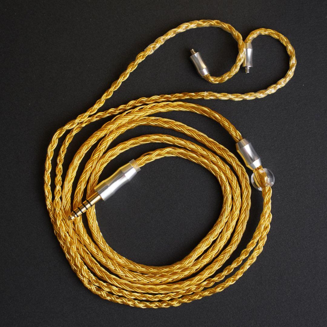 超希少!16芯 金メッキリケーブル 膨張式mmcx/4.4mm バランス