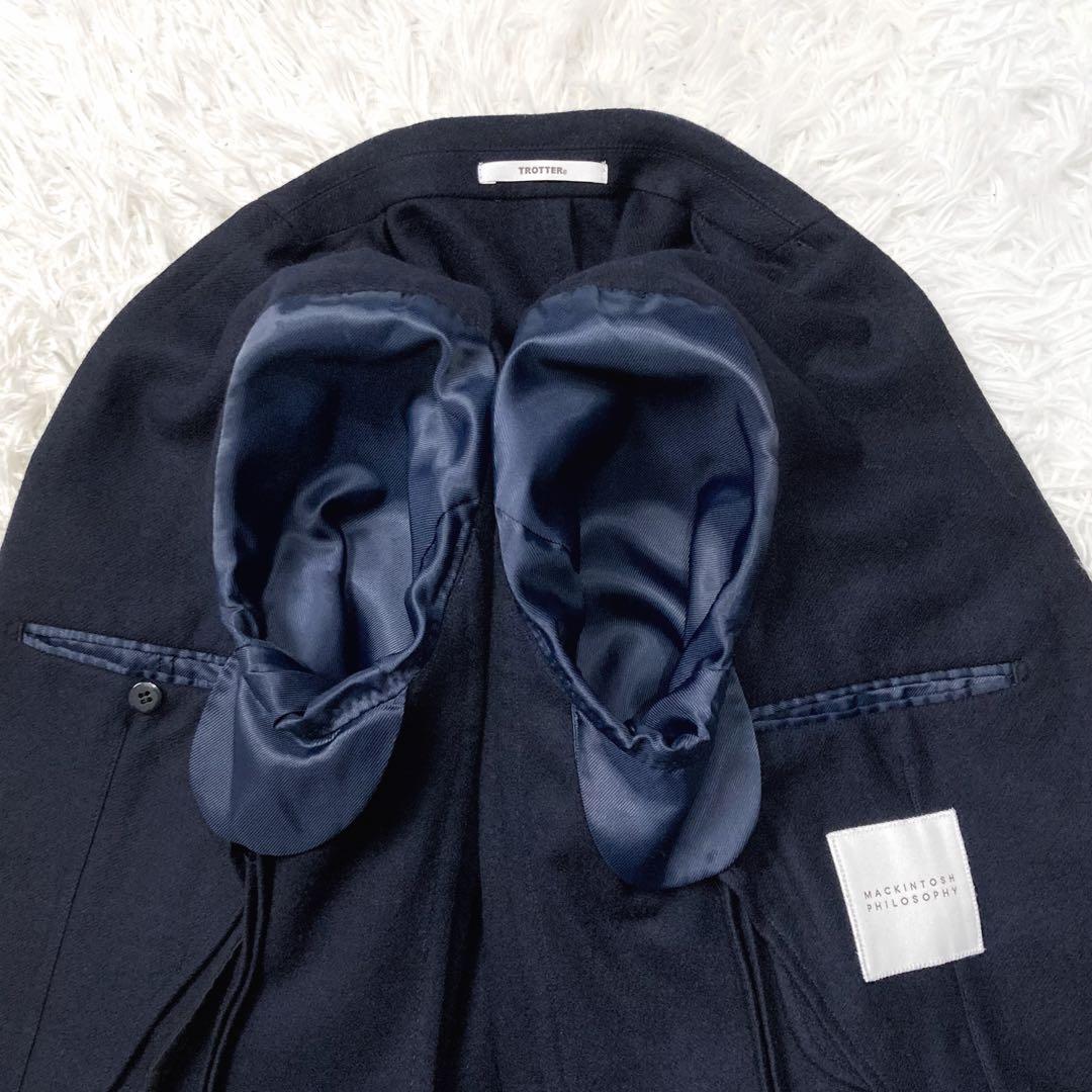 美品✨マッキントッシュフィロソフィー トロッターセットアップ アンコン 紺 38