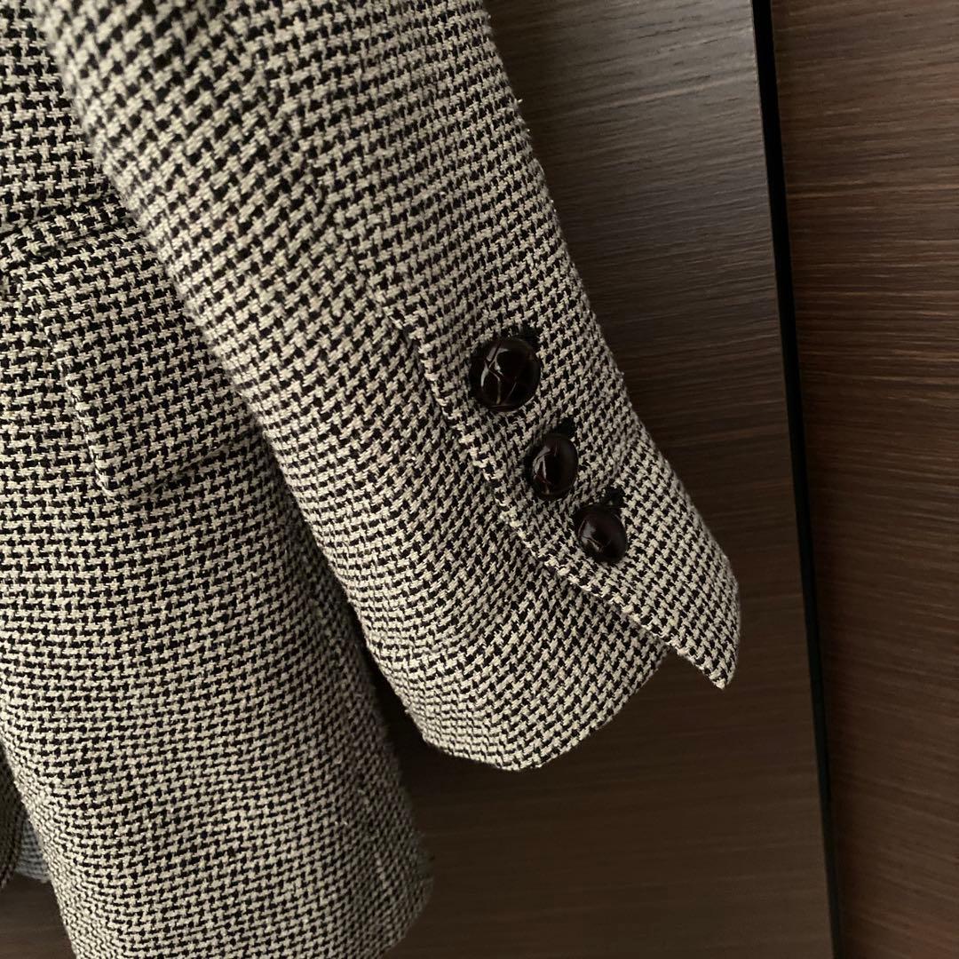 【美品】Whim Gazette千鳥柄2ボタンジャケット