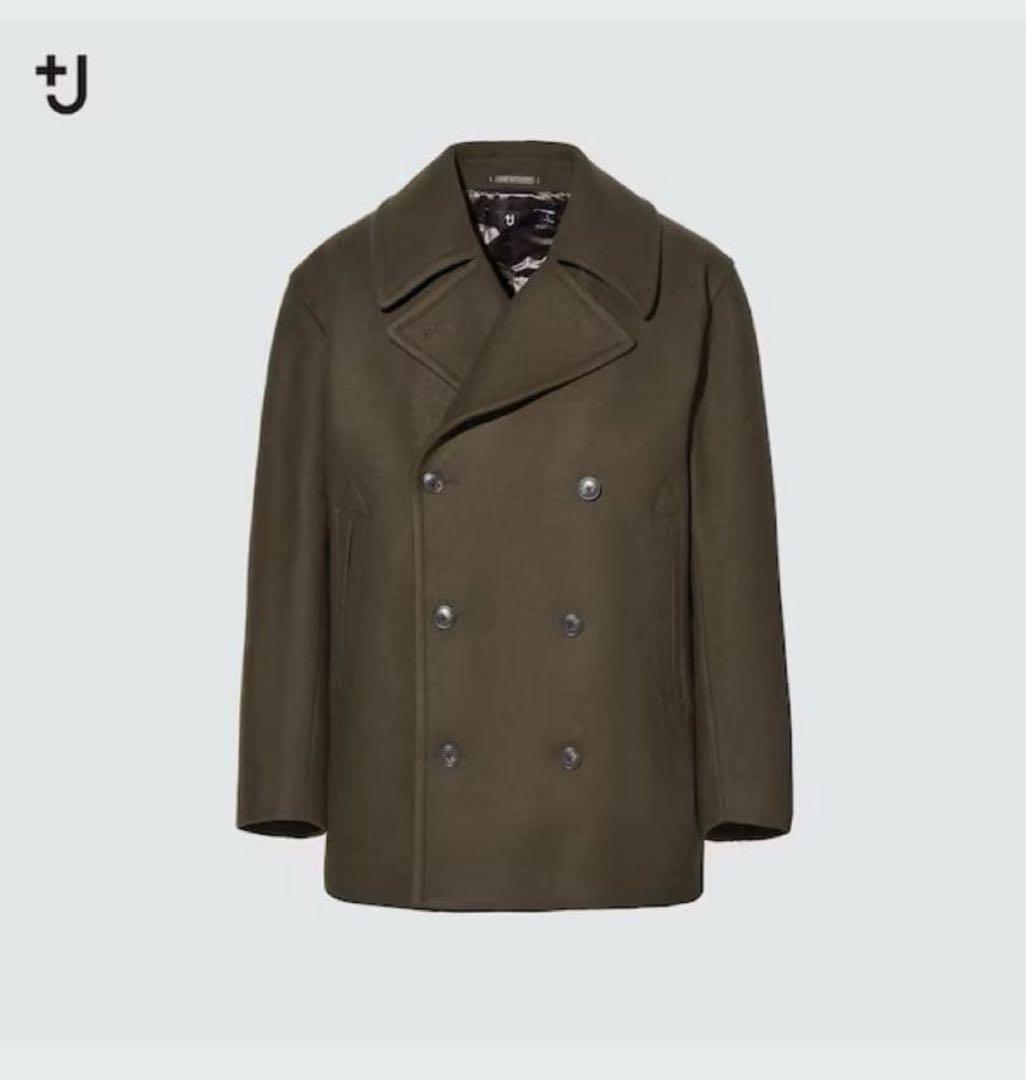 UNIQLO ＋J ウールブレンド オーバーサイズ ピーコート XXL