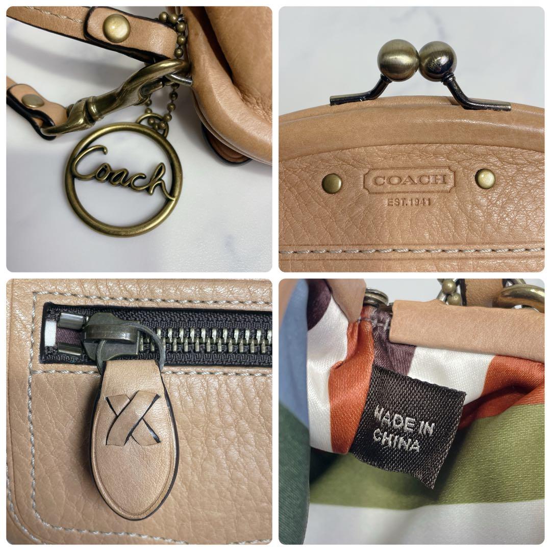 激レア✨COACH ケース 65周年記念 レガシー がま口 ライトブラウン