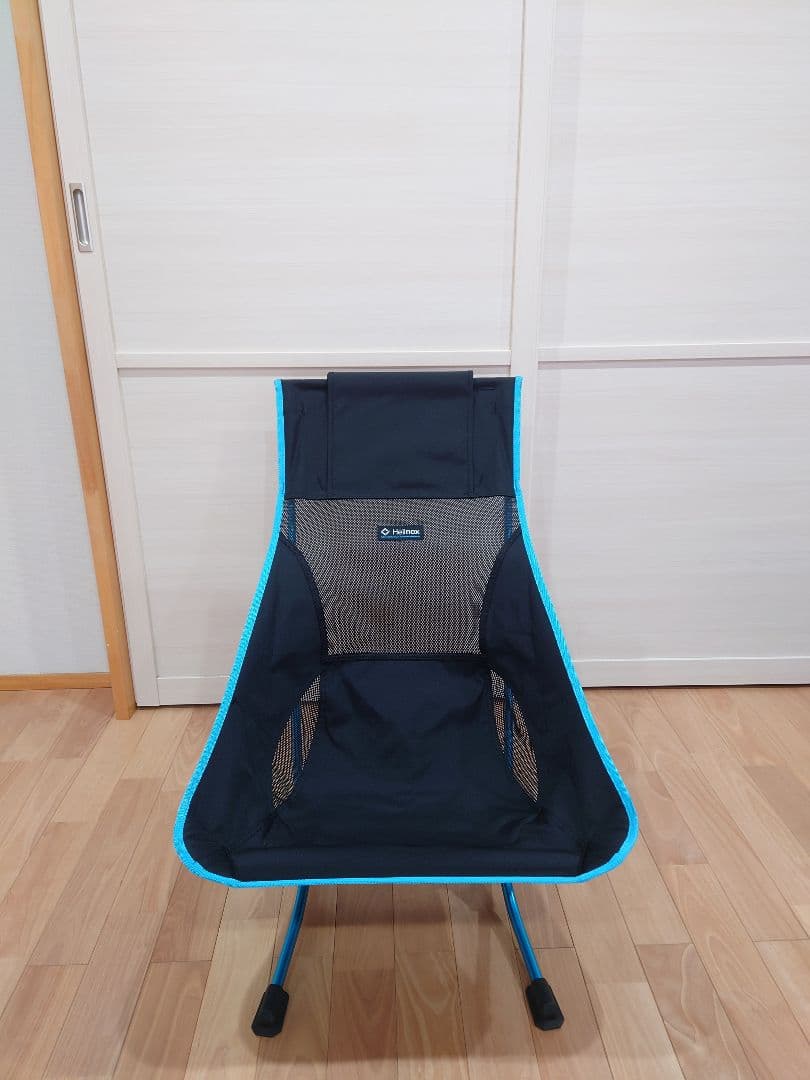 Helinox ビーチチェア アウトドアチェア ブラック/ブルー