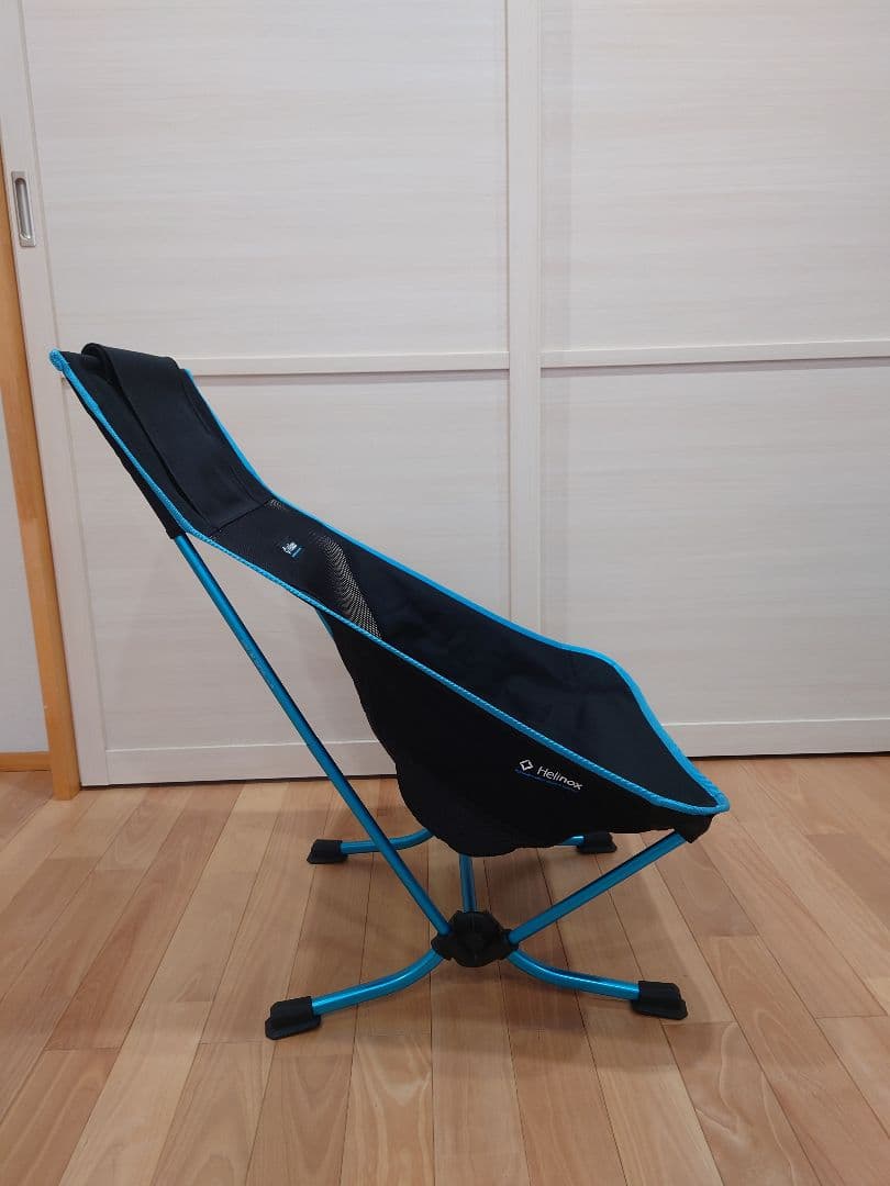 Helinox ビーチチェア アウトドアチェア ブラック/ブルー