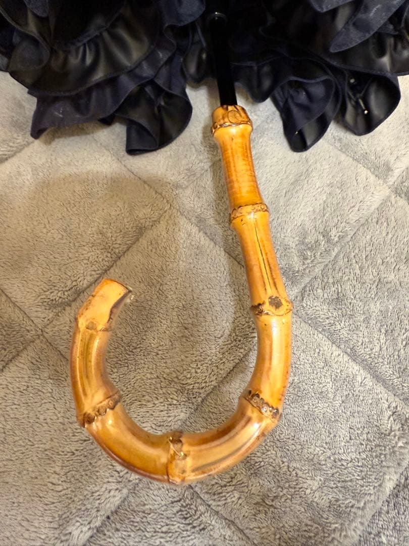 サンバリア100 フリル ネイビー 長傘