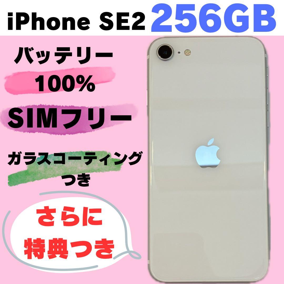 iPhone SE2 256GB SIMフリー バッテリー100% #213