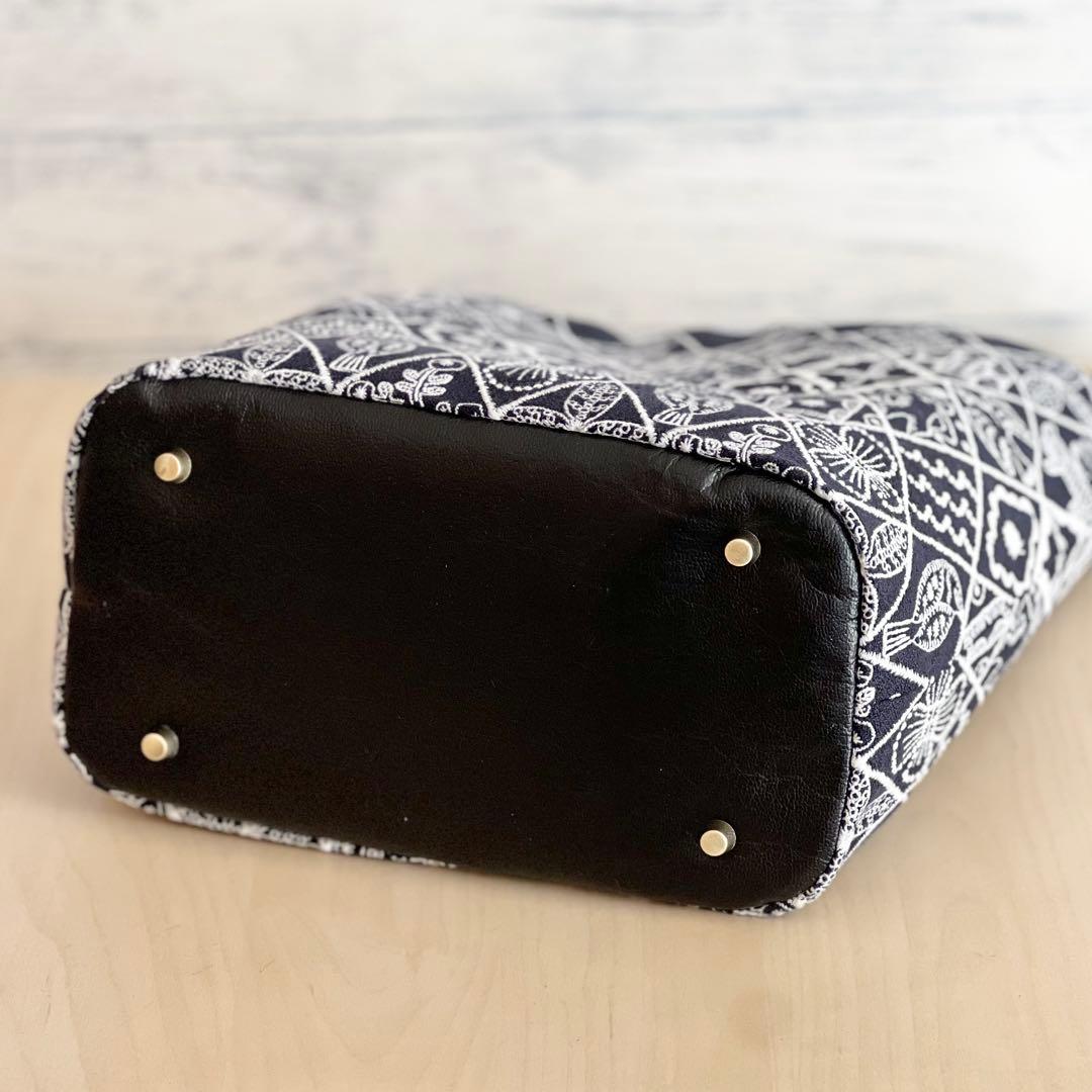 オーダー　ミナペルホネンsymphonyと本革のワンハンドルバッグ