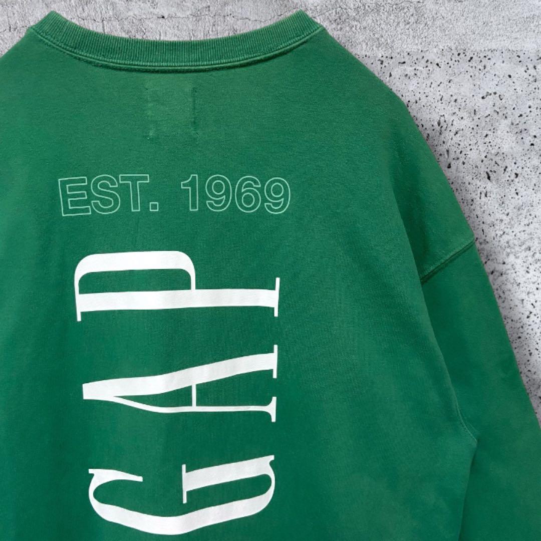 【YZERR着用・入手困難】GAP スウェット 緑S L相当 BADHOP