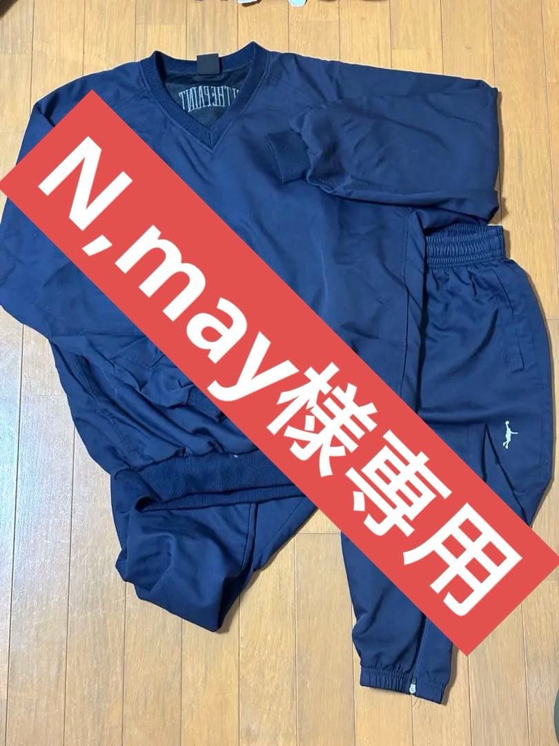 N,may  IN THE PAINT VネックJUMPER ネイビー