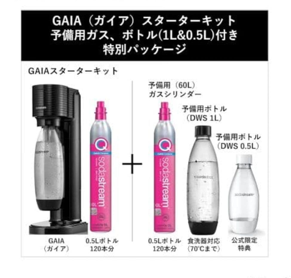 ソーダストリーム GAIA スターターキット　新品