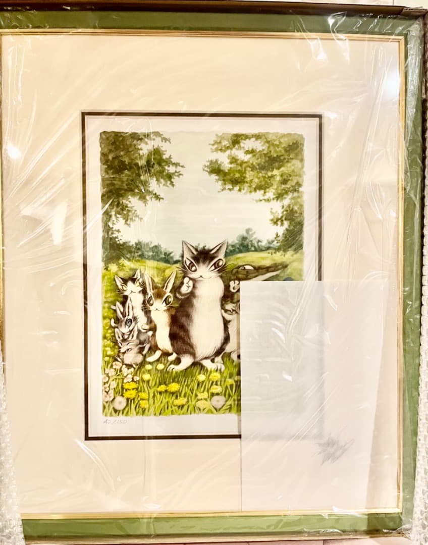 ✨希少✨ 未使用品　わちふぃーるど ダヤン 版画 　素敵なお知らせ