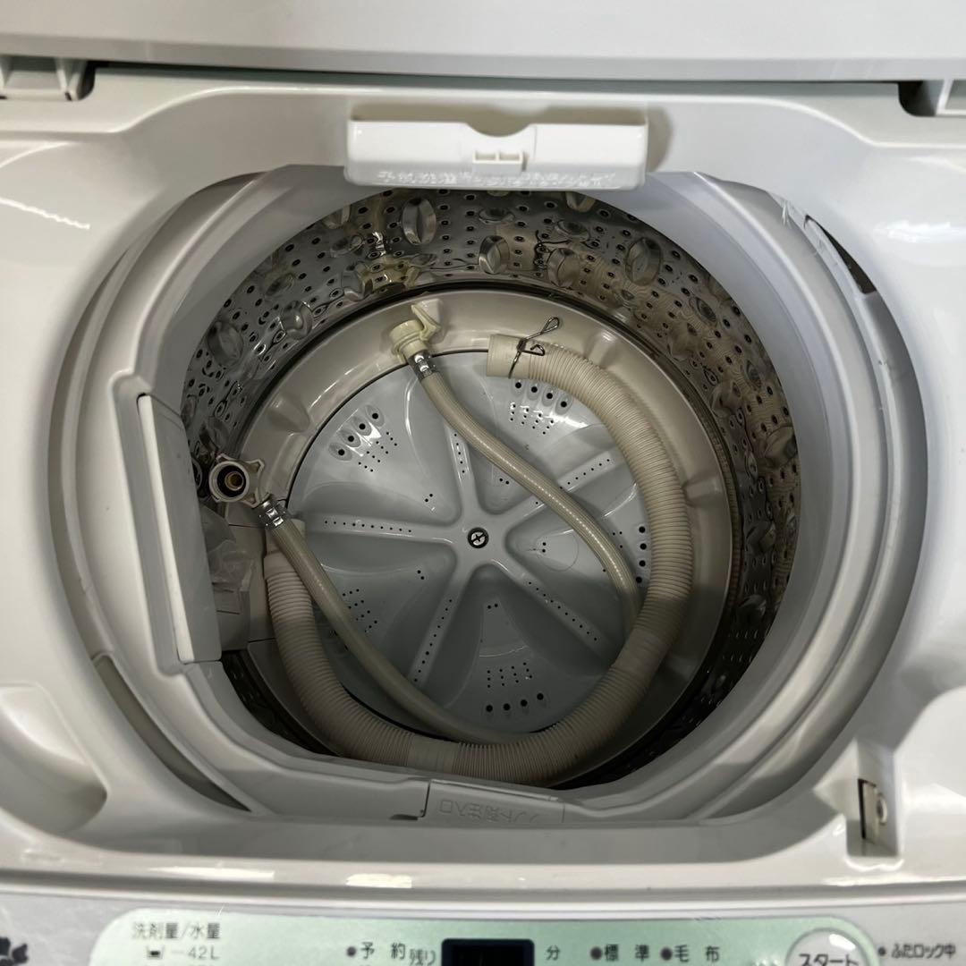 800⭕️洗濯機　冷蔵庫　一人暮らし　安い　東芝　小型　設置無料　黒