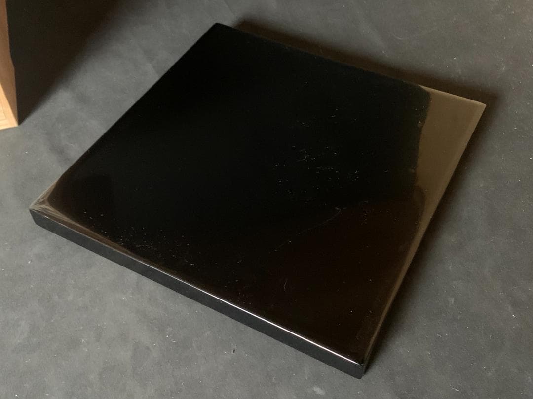 輪島塗 塩安製 黒真塗 天然木 茶懐石膳 10客 共箱 茶懐石道具 914