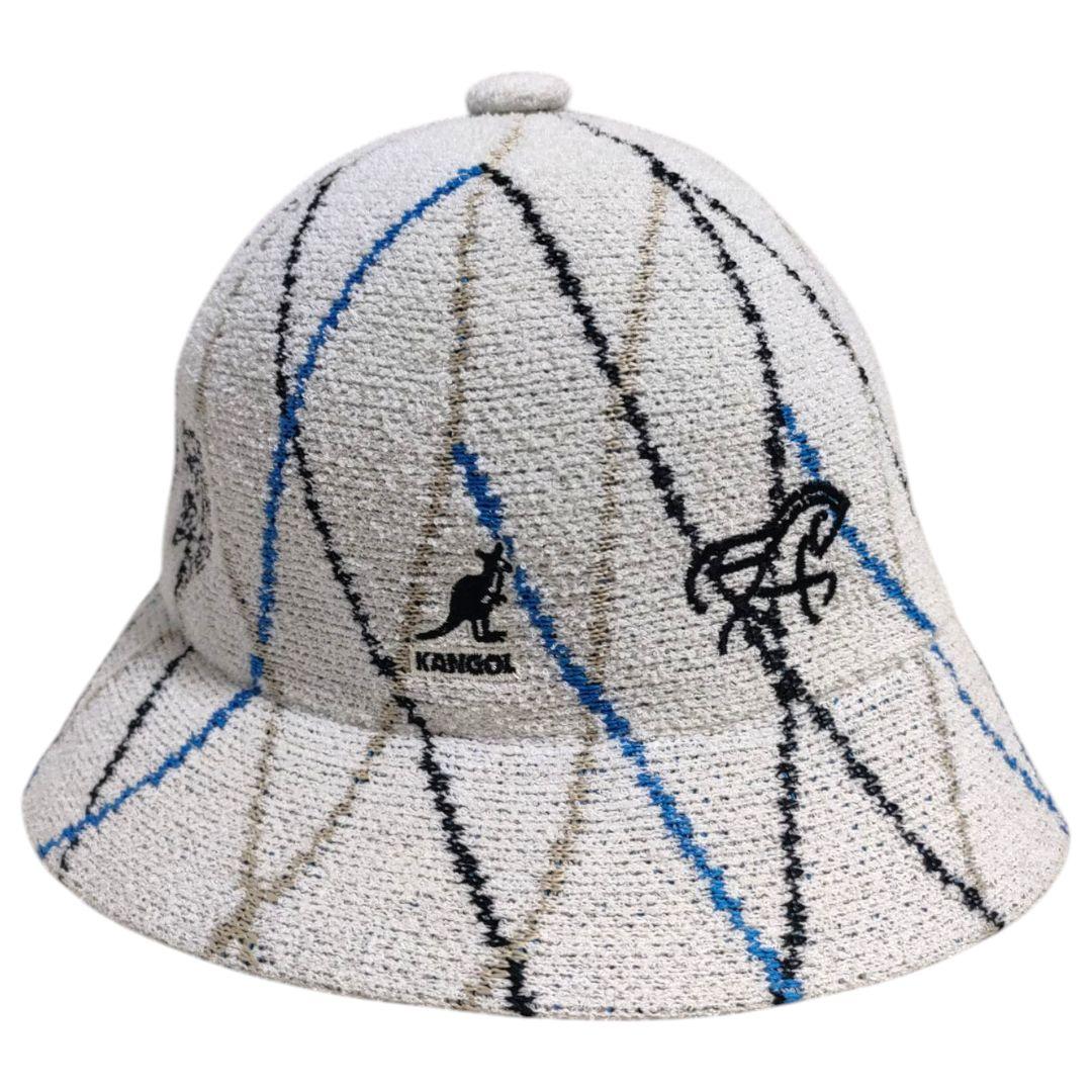 KANEDA×KANGOLPlaid Bermuda Casual ハット　白