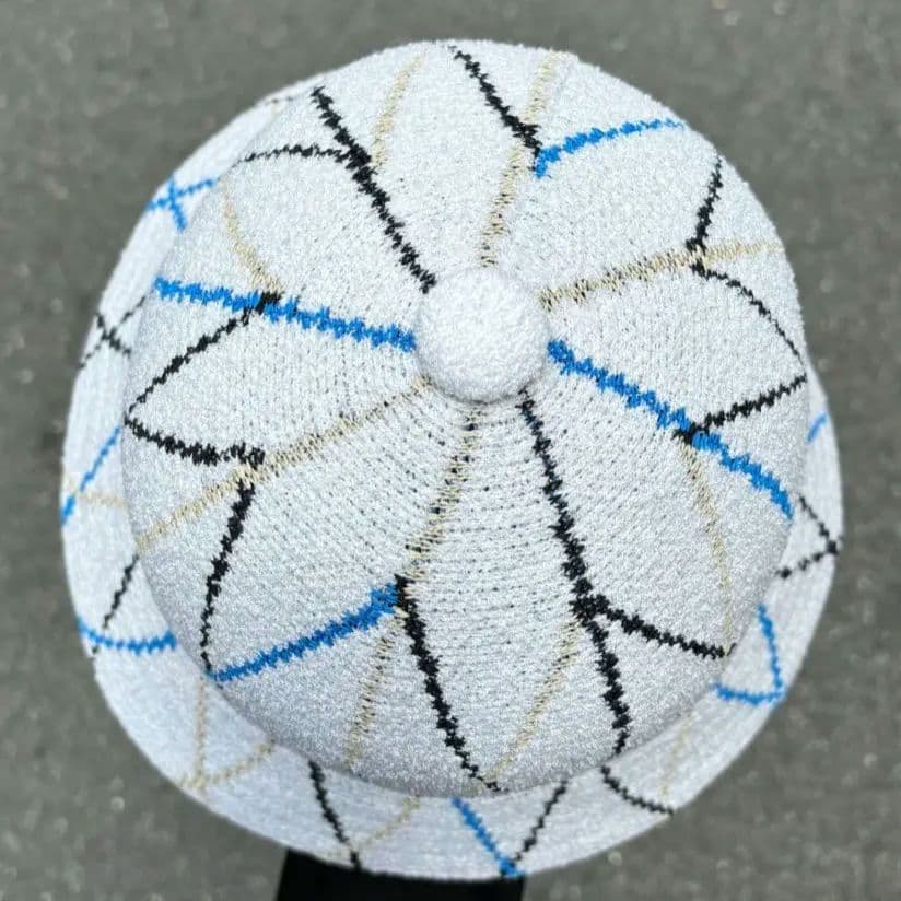 KANEDA×KANGOLPlaid Bermuda Casual ハット　白