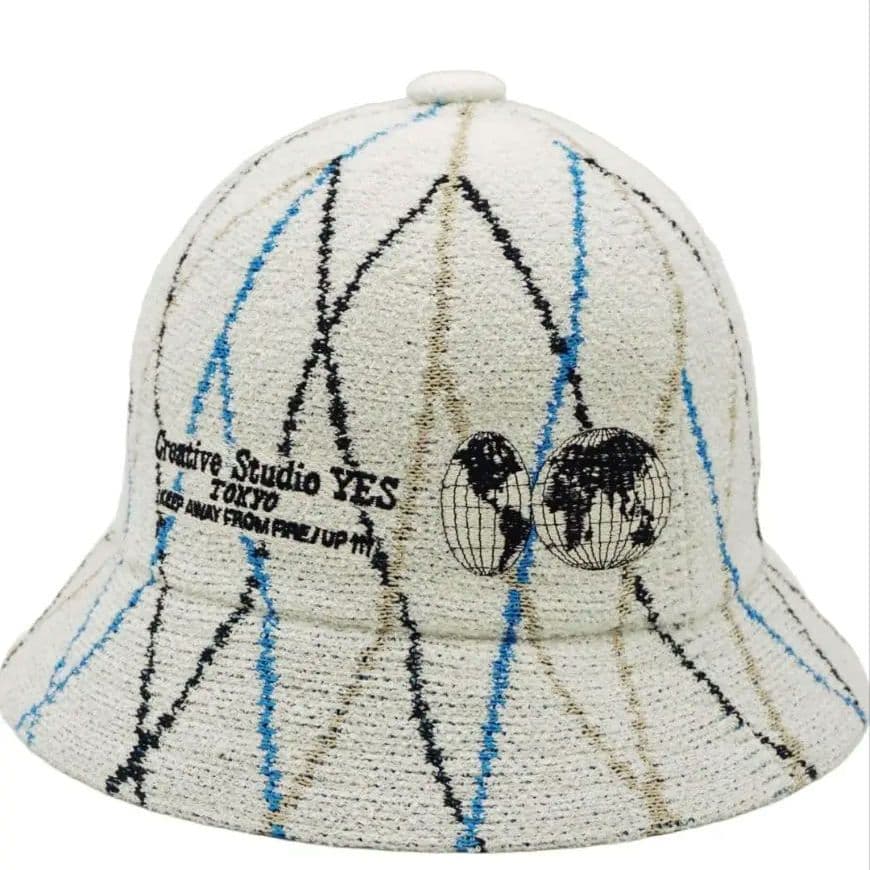 KANEDA×KANGOLPlaid Bermuda Casual ハット　白