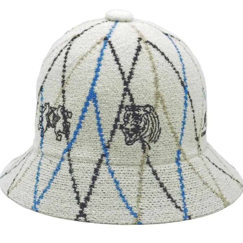 KANEDA×KANGOLPlaid Bermuda Casual ハット　白