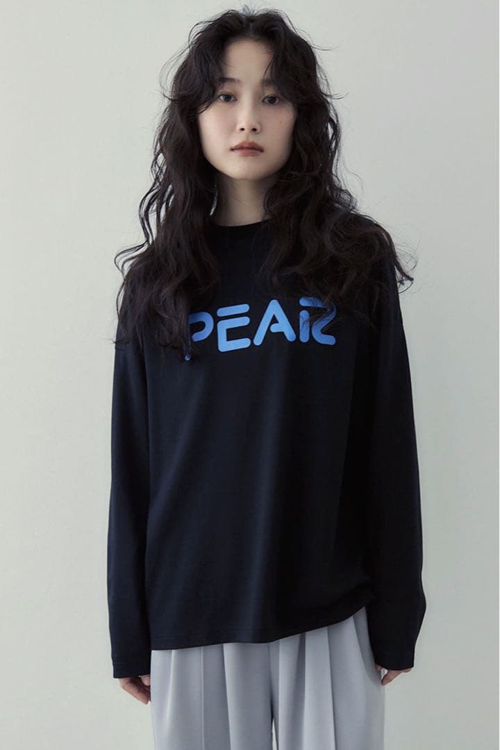 PEAR LONG TEE /BLK meer.メアー