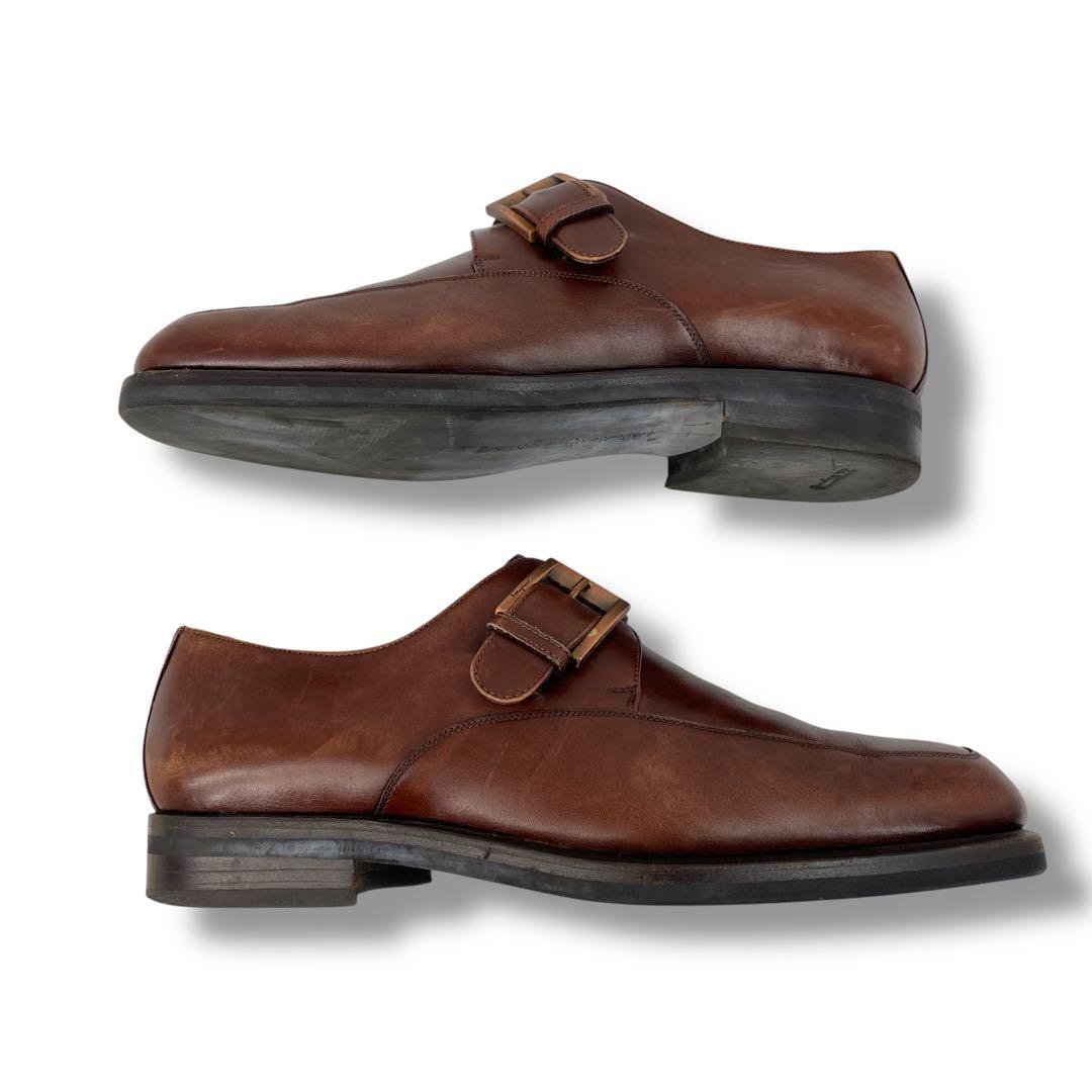 靴 y2k Ferraga square-toe leather loafers