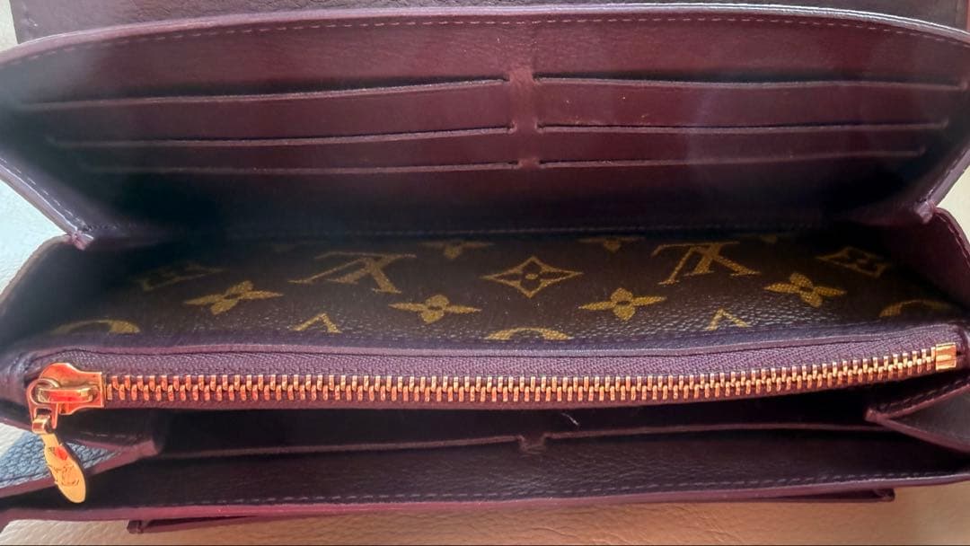 ヴィトン 長財布 ポルトフォイユ エリゼ パープル