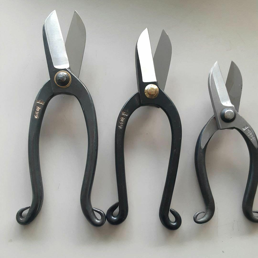 値下げ 貴重品　越後鍛冶職人が作った珍しいサイズの池坊鋏３種類