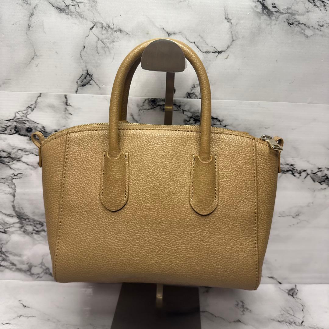 (未使用品)大人気、フルラ、テッサ、2wayバッグ、オールレザー、シボ革、人気色