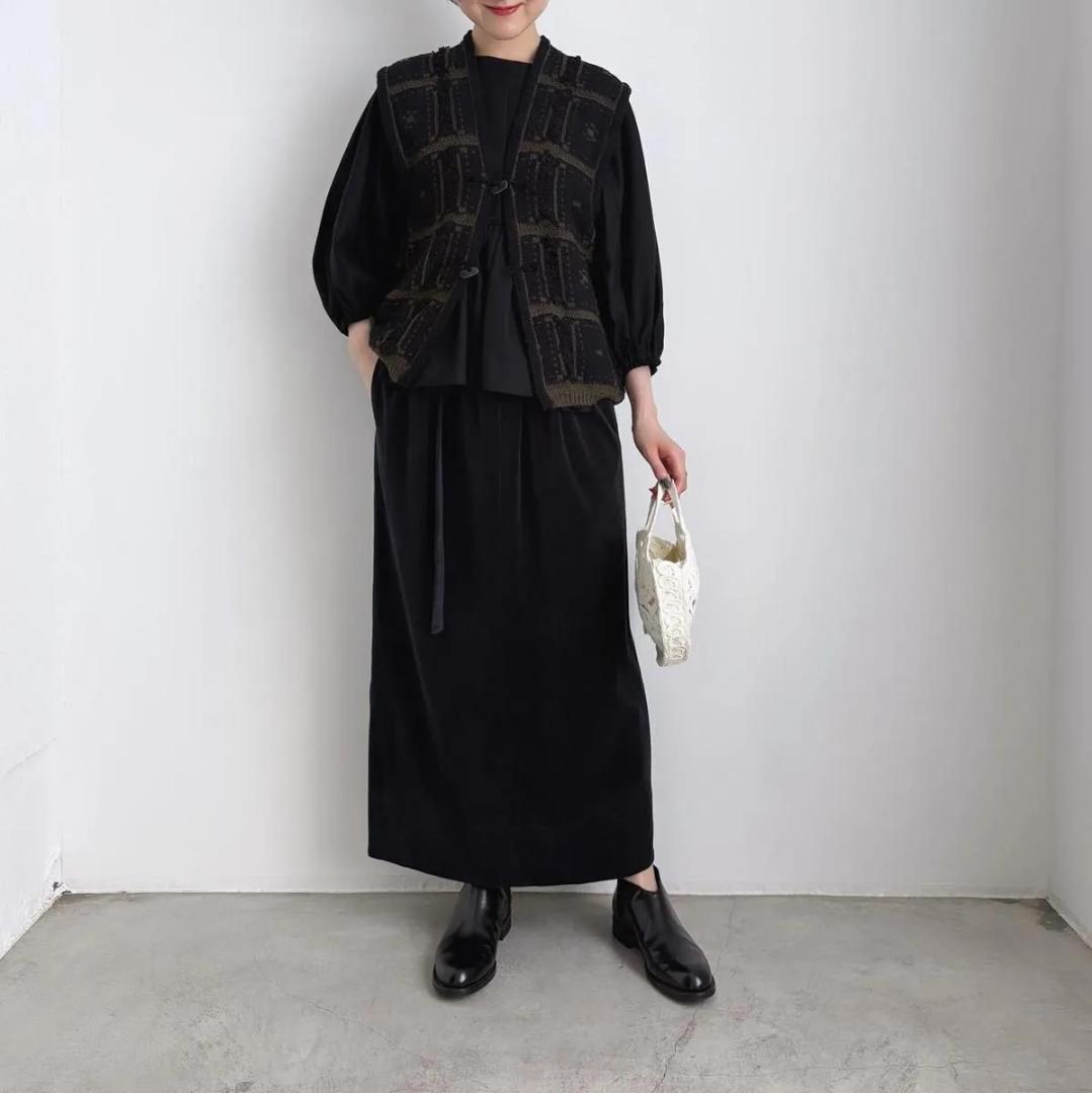 ONICA ニットベスト blocked-jacquard vest　オニカ