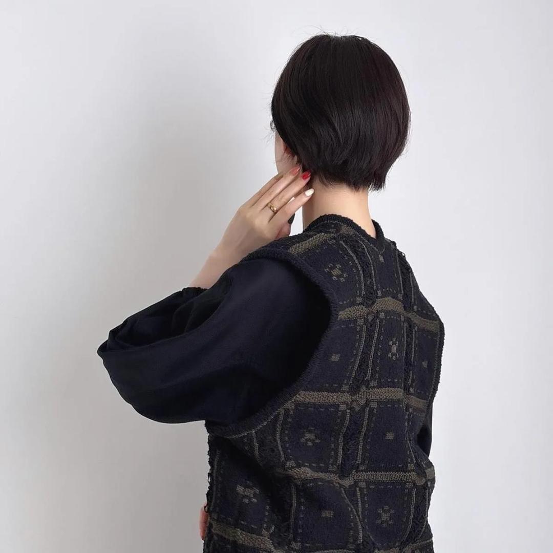 ONICA ニットベスト blocked-jacquard vest　オニカ