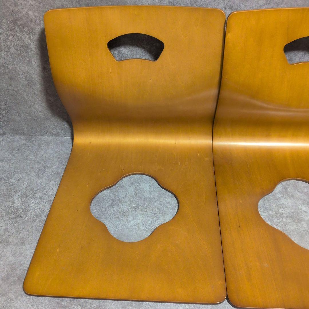 演漆　曲げ木座椅子 8席セット