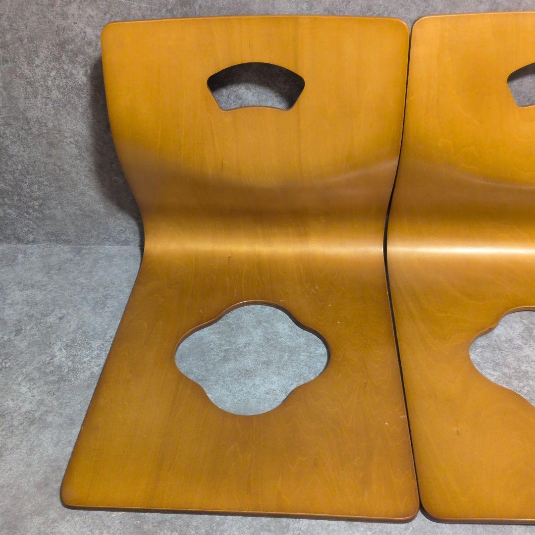 演漆　曲げ木座椅子 8席セット