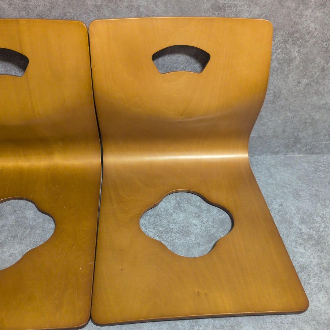 演漆　曲げ木座椅子 8席セット