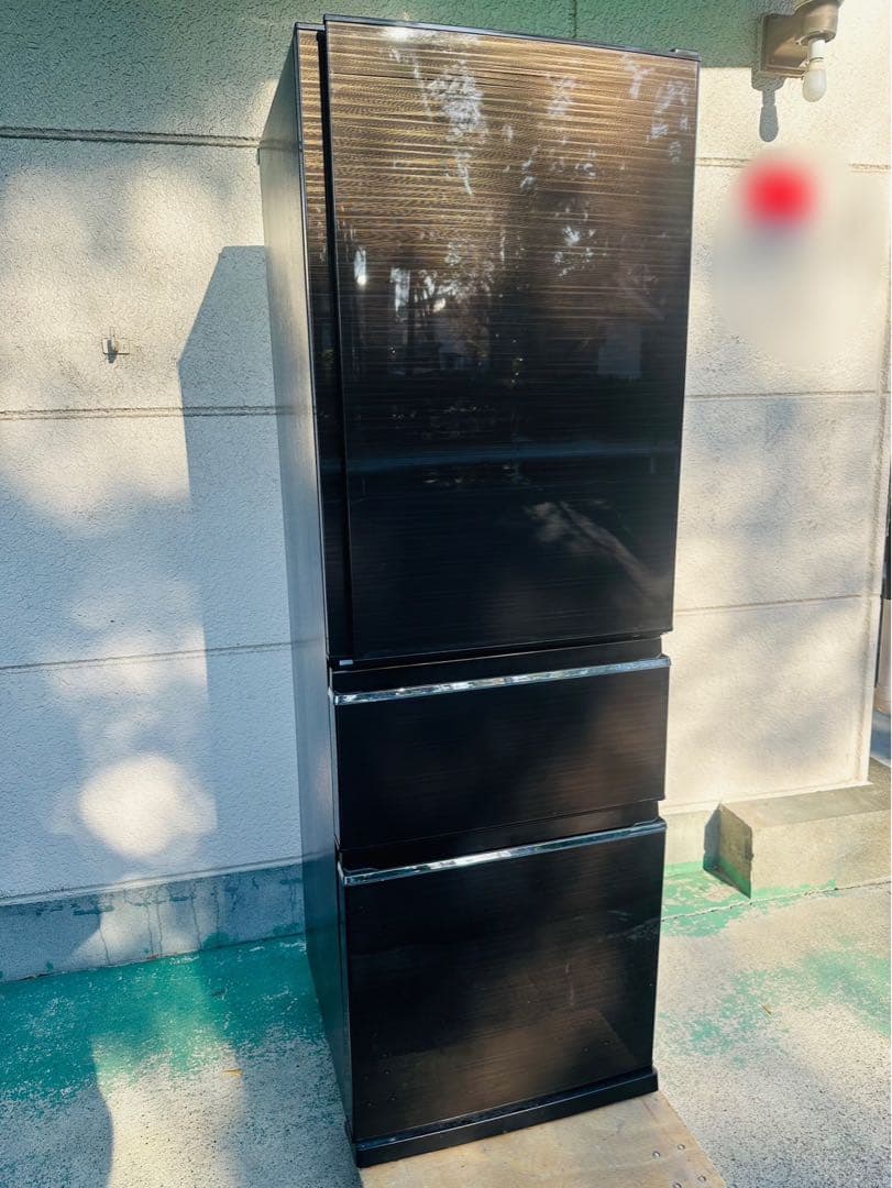 【美品】2017年製　三菱冷蔵庫　木目ブラウン色　MR-CX37A-BR1