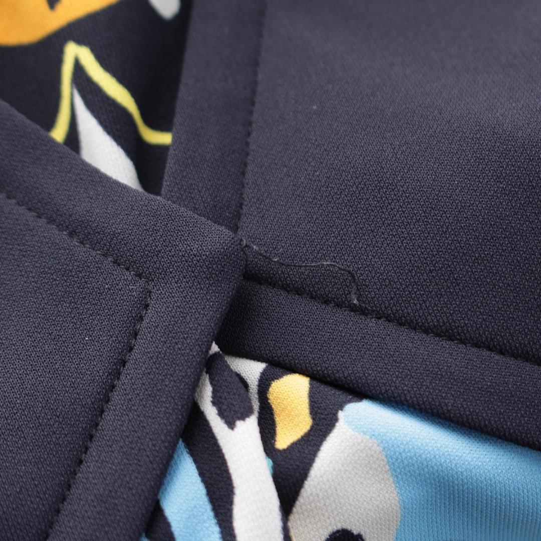 美品✨ レオナール ワンピース ポリエステル ネイビー S～Ｍ相当 1334