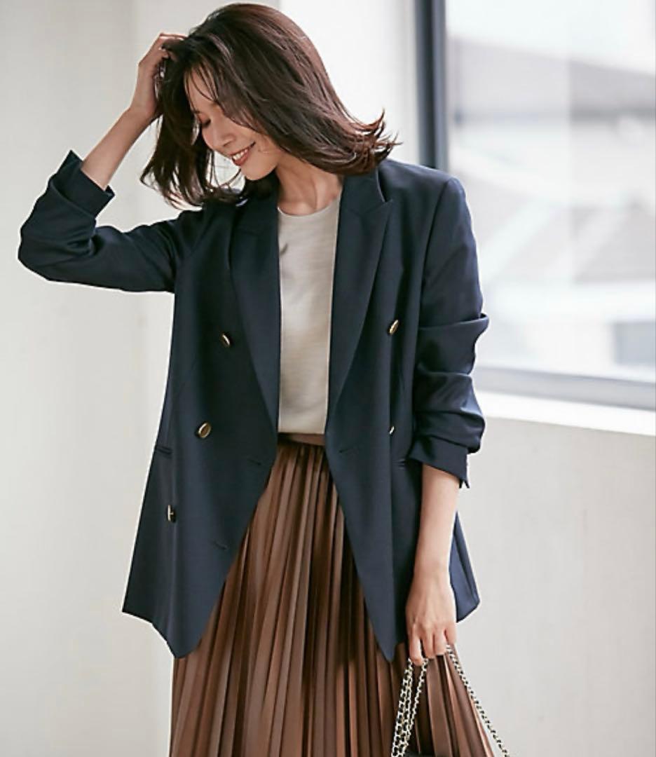 23区 【蛯原友里さん着用】ドライウールツイル　ブレザー　ジャケット