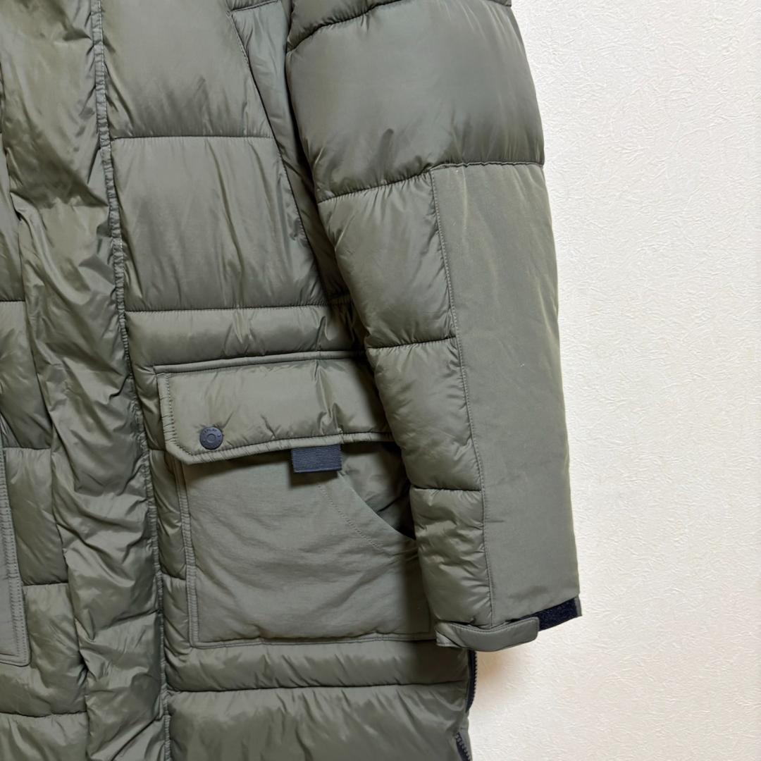 美品 REPLAY 中綿 ロングダウンコート ヘビーウェイト カーキ