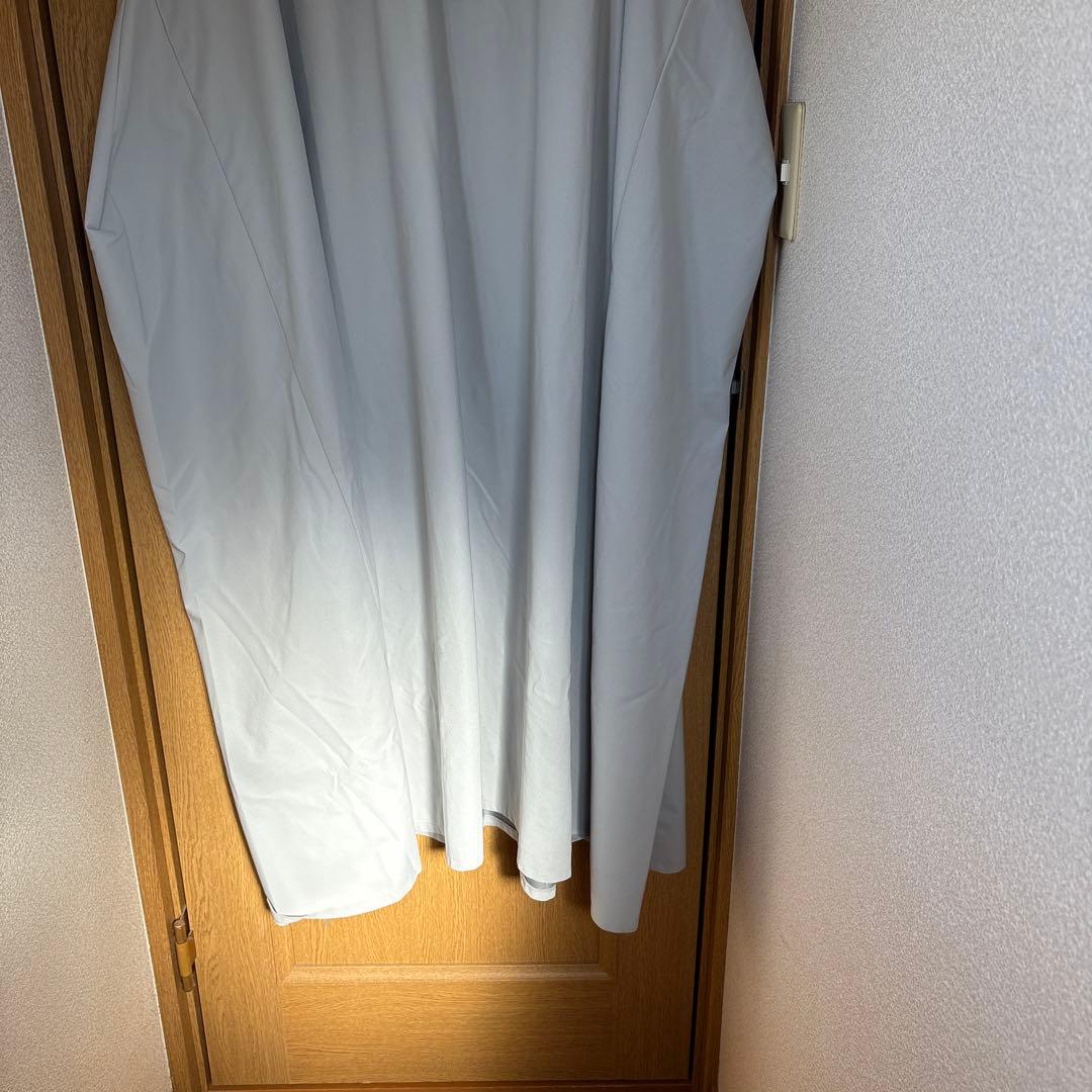 YOSA フルジップフード付きグレーケープ