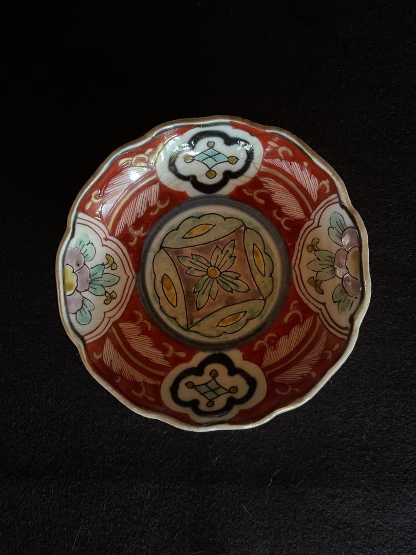 古伊万里　赤絵　豆皿　5枚揃え