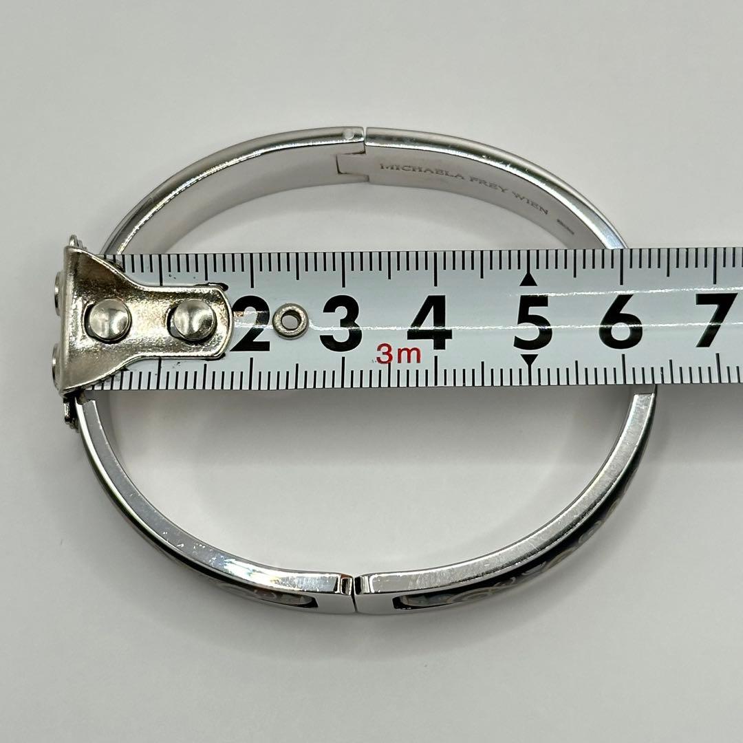 【美品】ミカエラフレイ バングル シルバーカラー