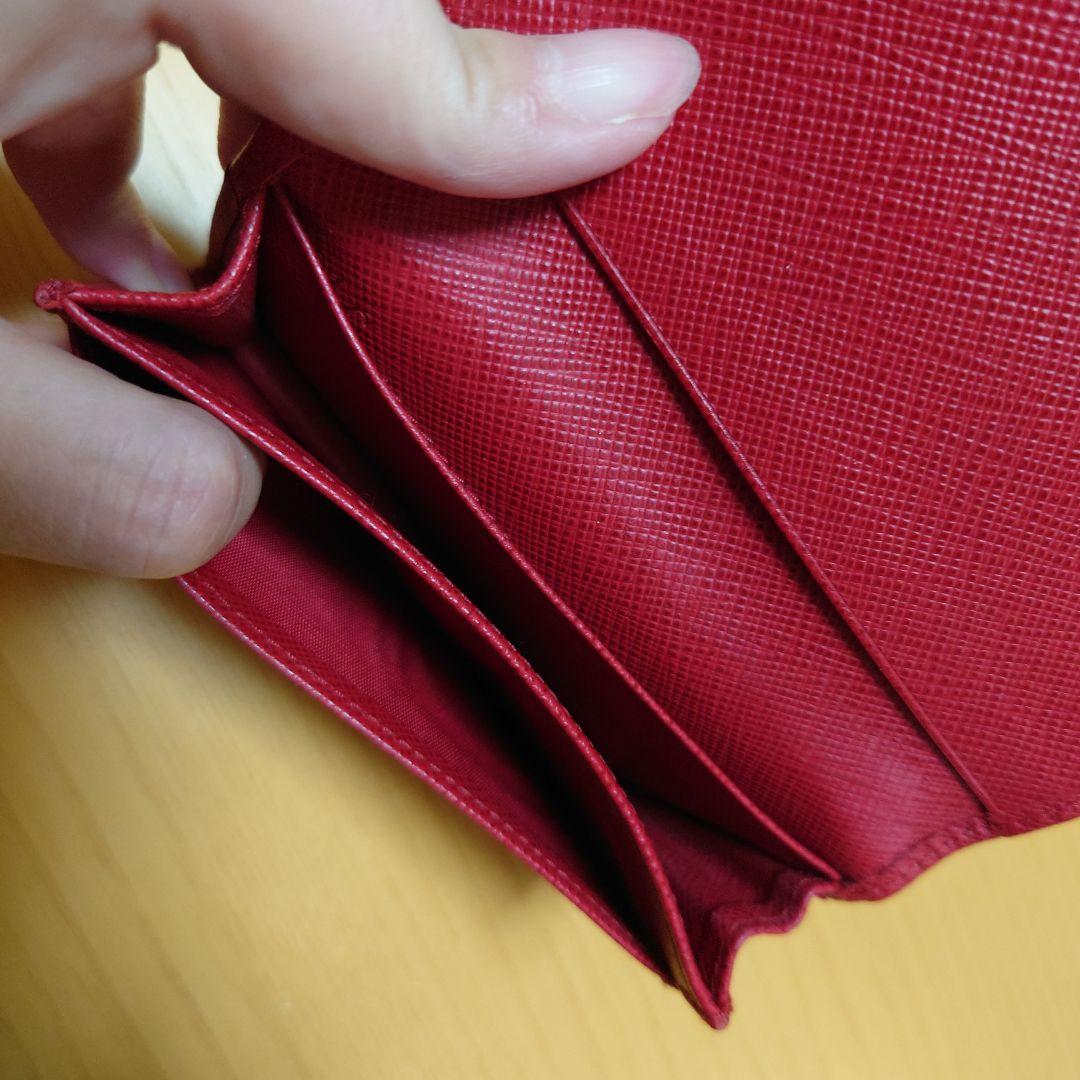 PRADA レッド 名刺入れ