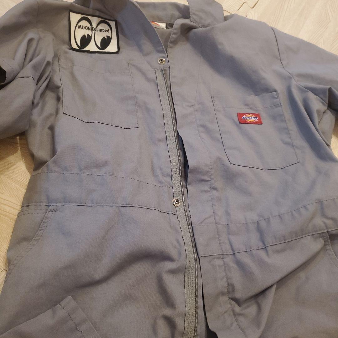 Moon Equipment Co. グレーオーバーオール 半袖 つなぎ