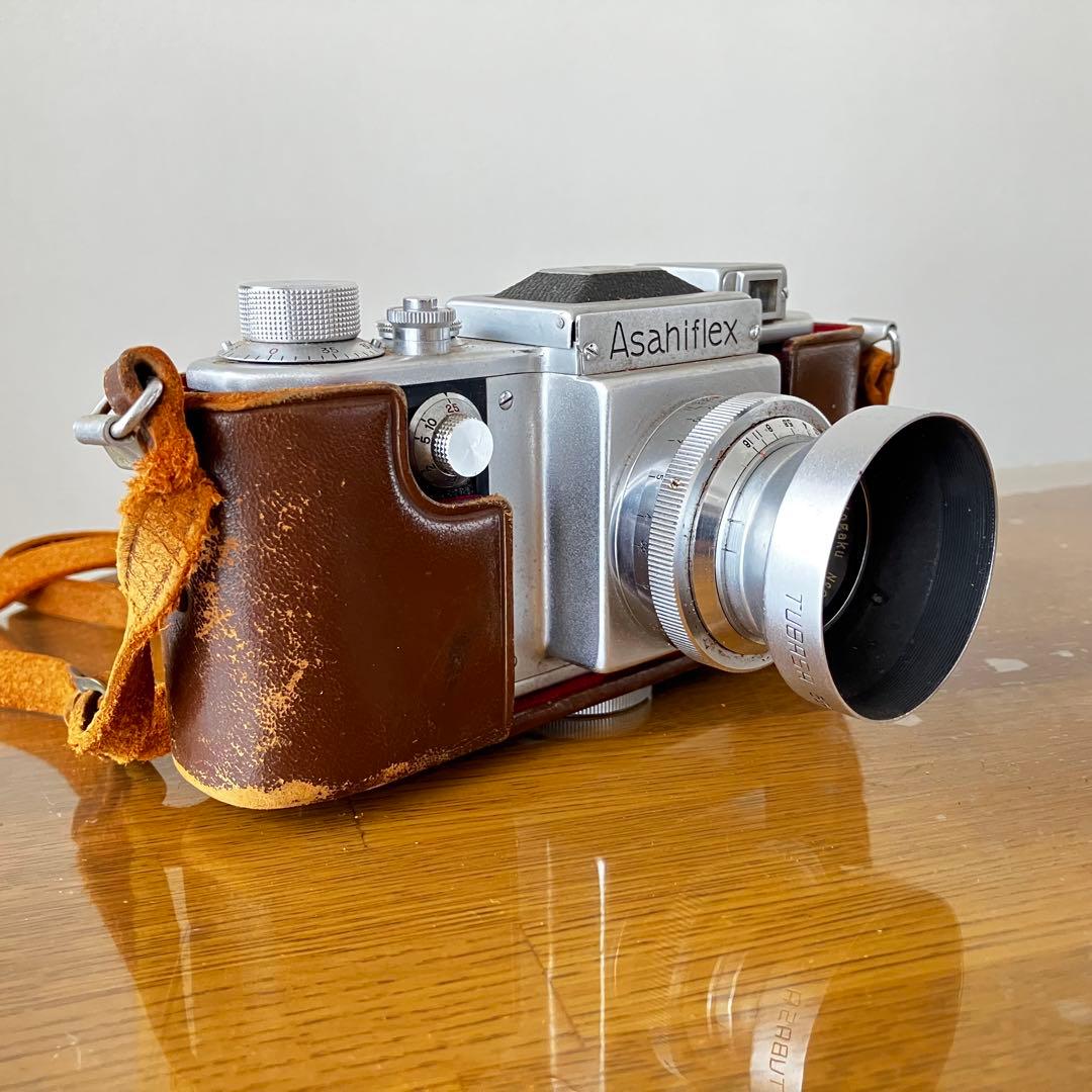 Asahiflex アサヒフレックス 一眼レフカメラ　革ケース付き