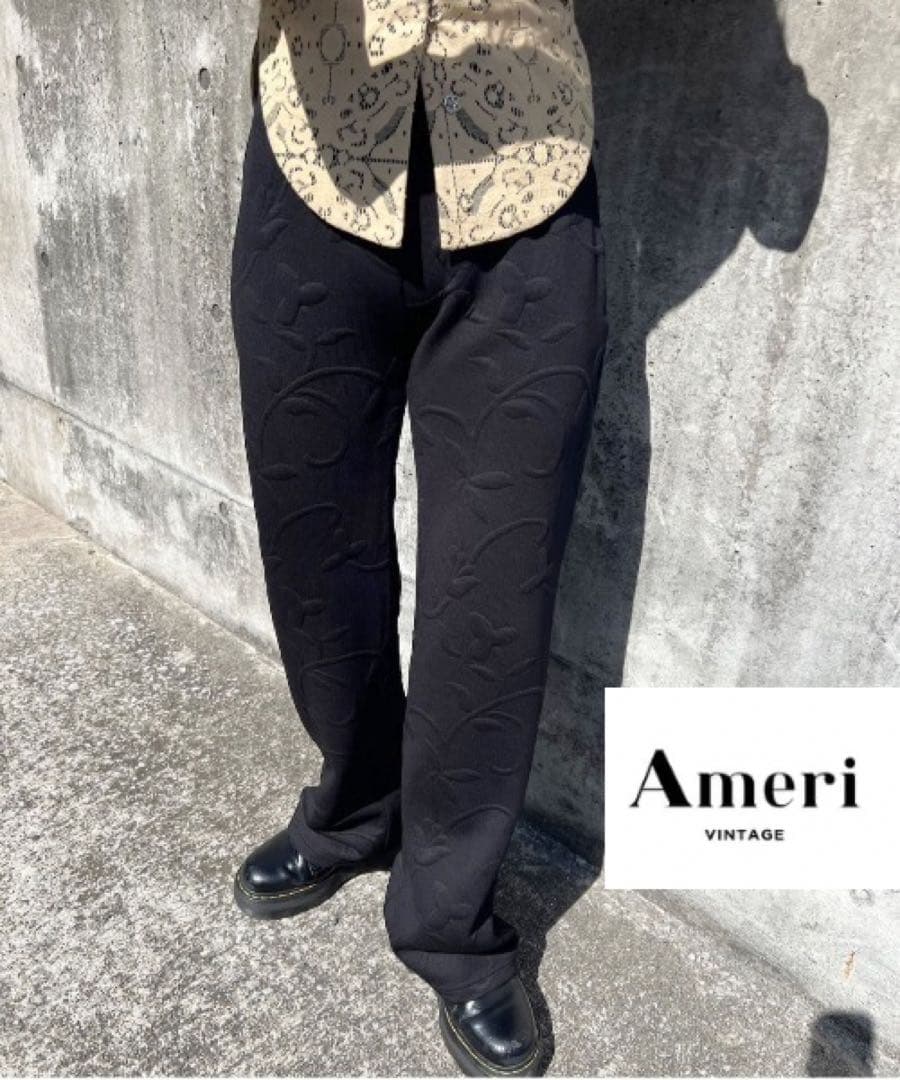 最終値下げ！24年【Ameri】MATELASSE SLIM PANTS パンツ