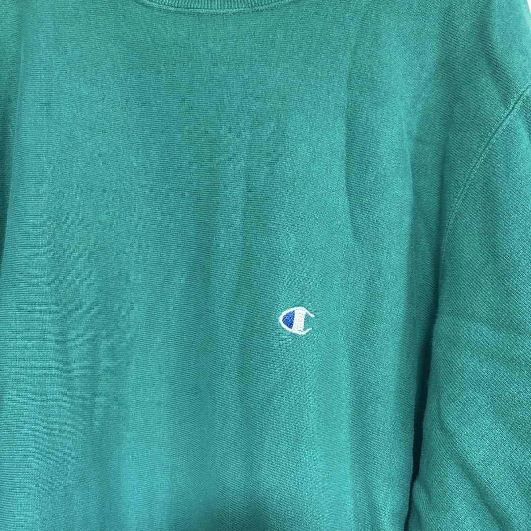 champion リバースウィーブ エメラルド　90s USA製　青目