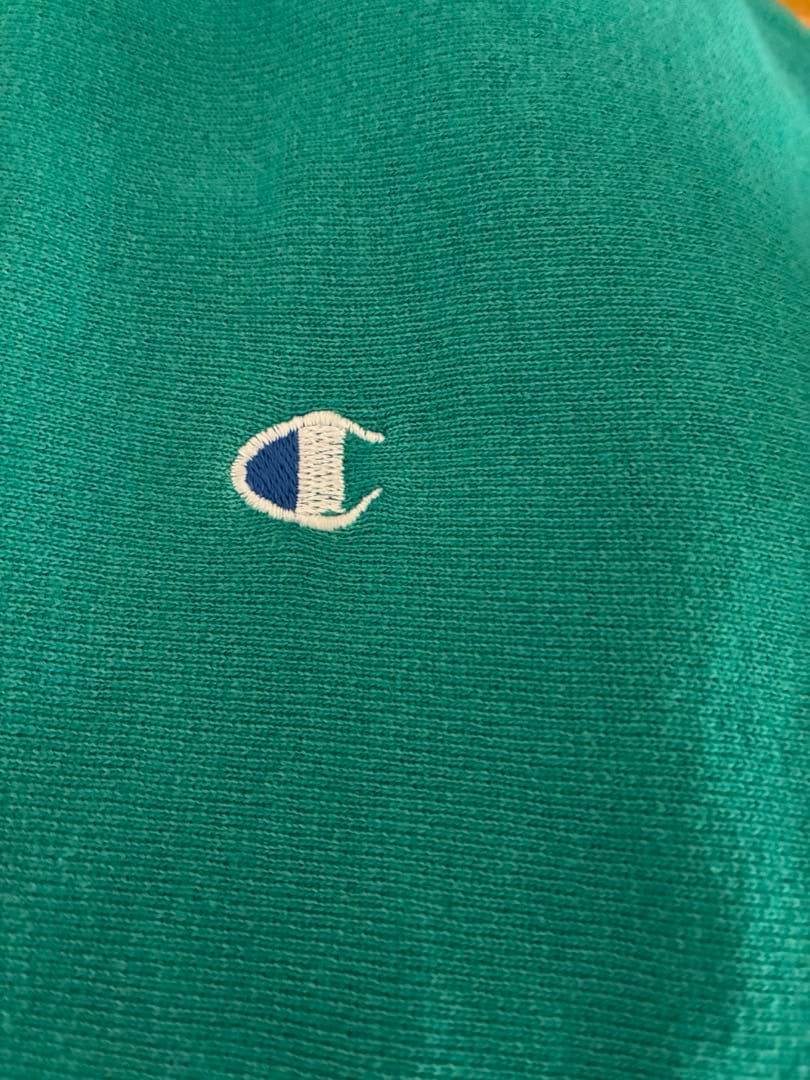 champion リバースウィーブ エメラルド　90s USA製　青目