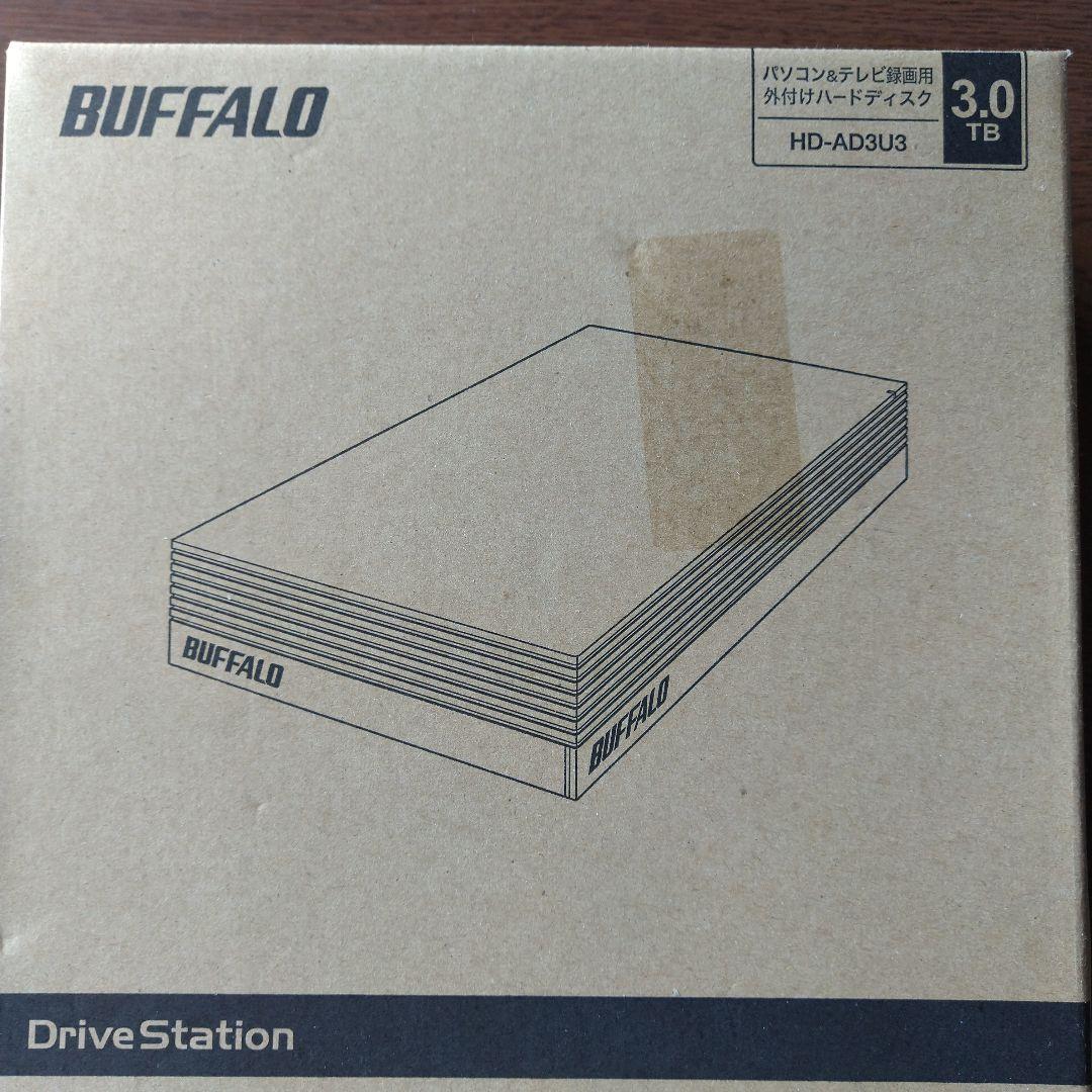 バッファロー外付けハードディスク　3.0TB　HD―AD3U3