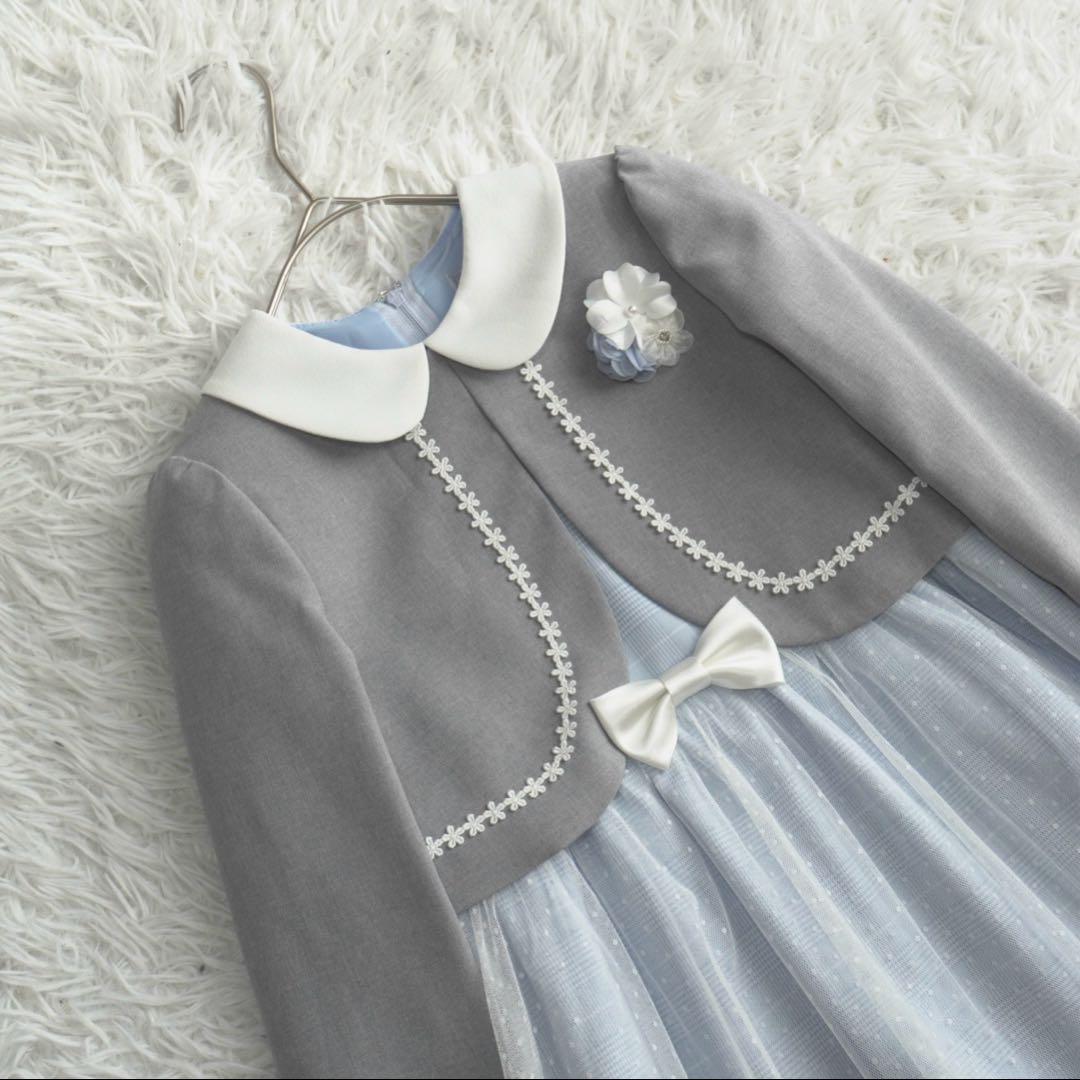 極美品 ショパン フォーマルワンピース ボレロ セット チュール 卒園式 入学式