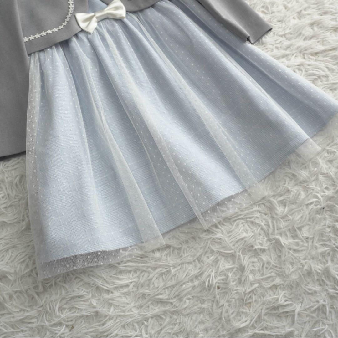 極美品 ショパン フォーマルワンピース ボレロ セット チュール 卒園式 入学式