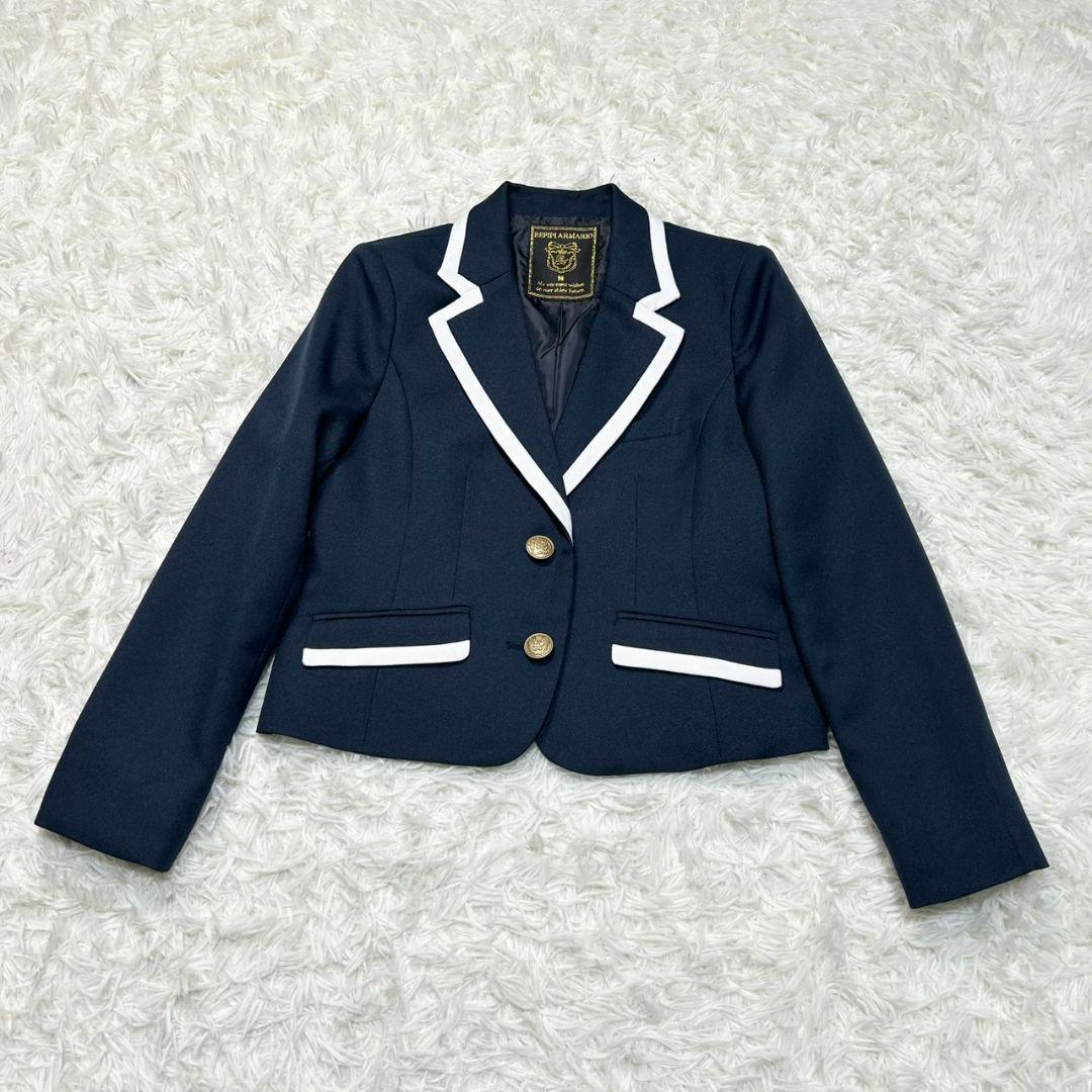 【美品】レピピアルマリオ フォーマル スーツ キッズ 160 卒服 紺ブレ